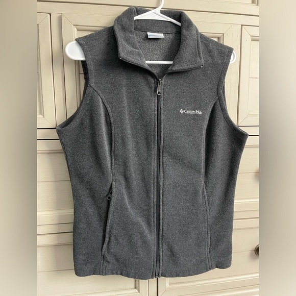 Columbia Gray Fleece Vest - Picture 1 of 7